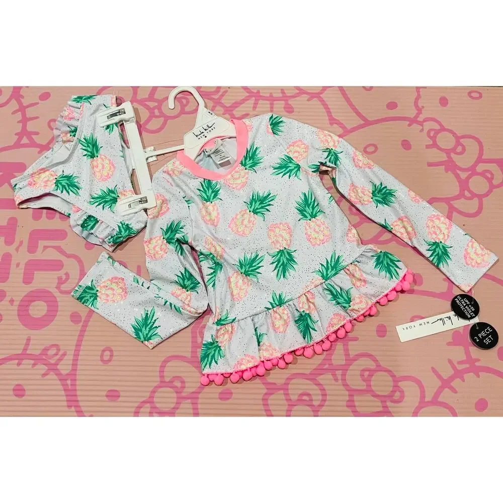 NWT❤️Nicole Miller 2 Piece Swimsuit sz6X/7